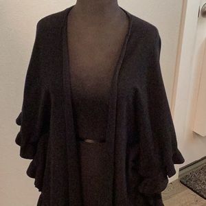 Holiday, Black capelet with arm holes sz. M never worn
